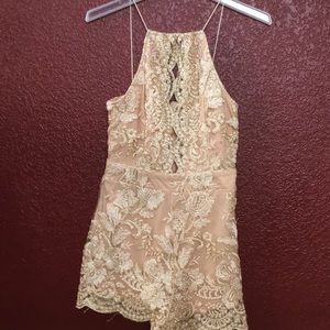 Forever 21 Gold jumpsuit (worn once)